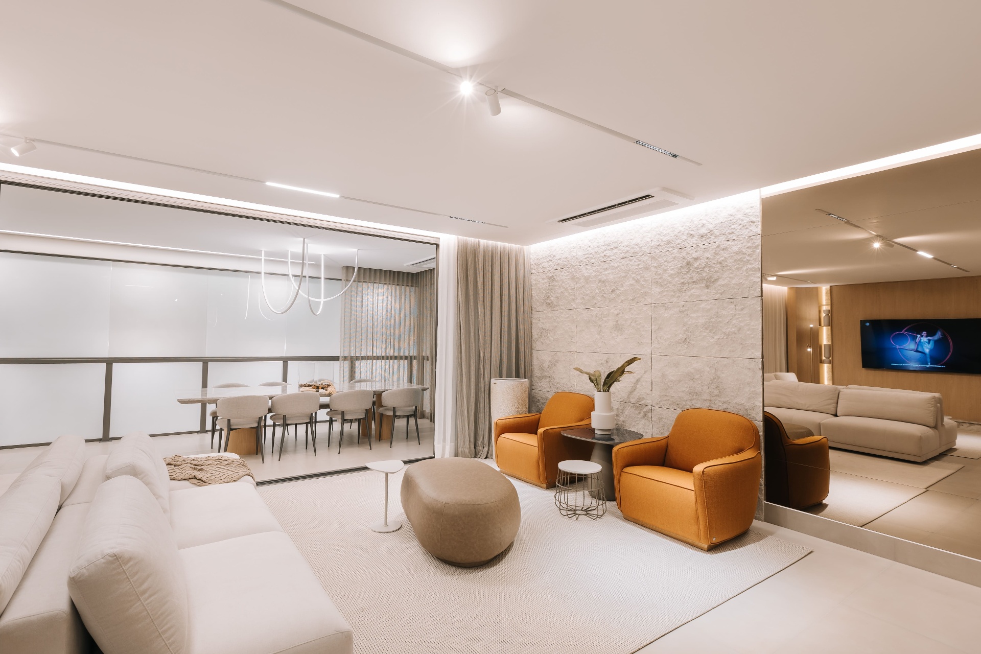 Living do decorado 180m²
